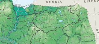 Fragment mapy z artykułu w Geographia Polonica